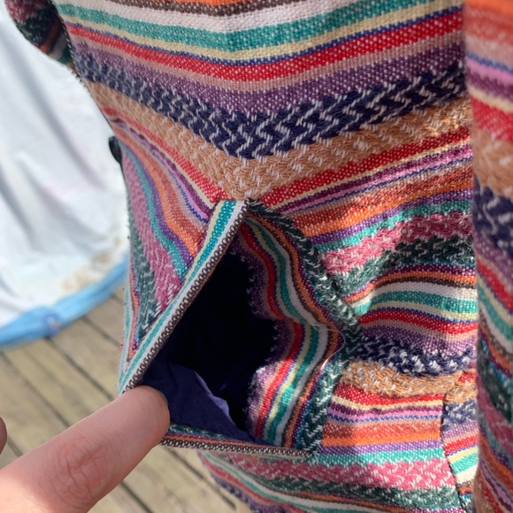 Rainbow Woven Motto Jacket - Picture 5 of 8